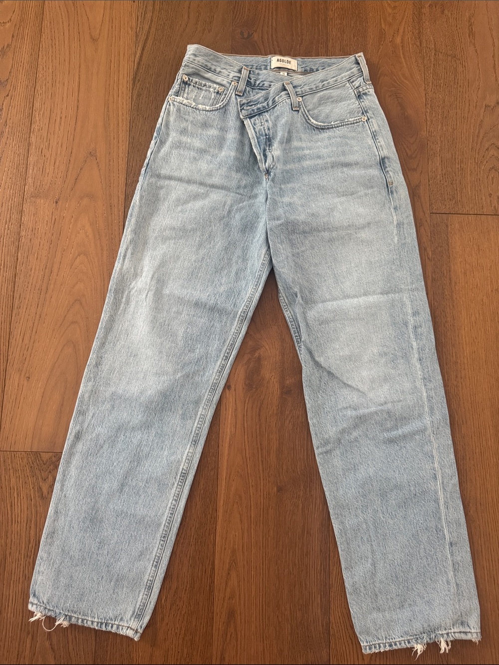 Agolde Light Blue Relaxed Straight Leg womens Jeans